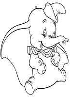 kolorowanki Dumbo do wydruku Disney malowanka numer 34